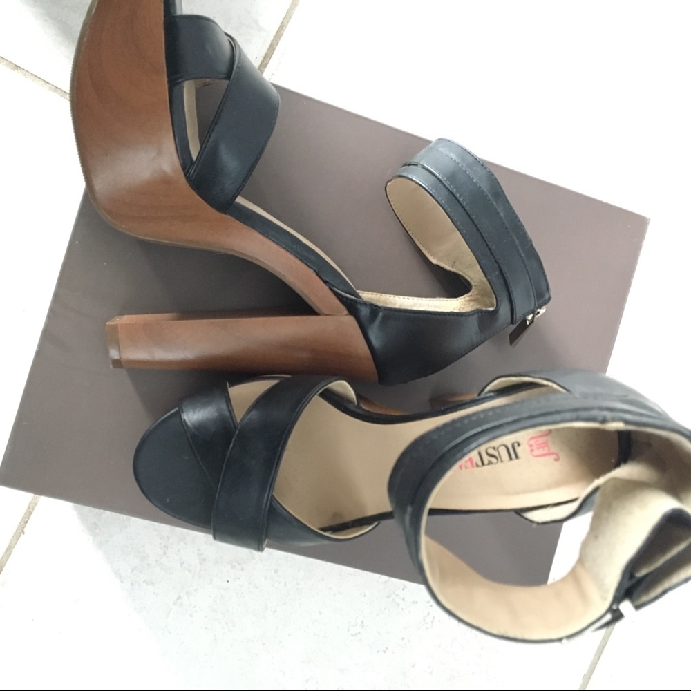 5” block heel sandals